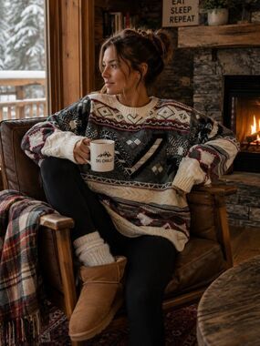 Vintage Apparatus Ski Chalet Crew Neck Sweater XL Unisex